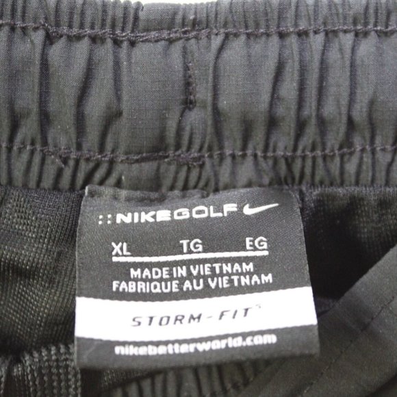 NIKE GOLF Storm Fit Windbreaker Jacket Pants Set Black 726399-010 Size XL H13206 - Picture 8 of 12
